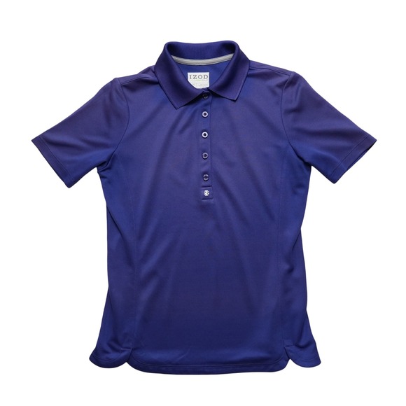 Izod Golf Tops - IZOD Golf Polo Women‎ XS Purple Short Sleeve Performance Moisture Wicking